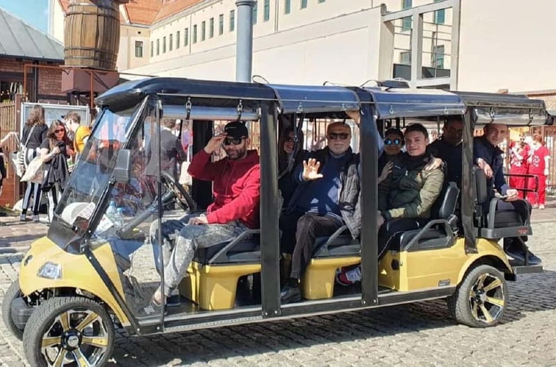 City Tour Cracow golf car plus Cruise on the Vistula River. - Podgórze, the ghetto, and Schindler’s Factory