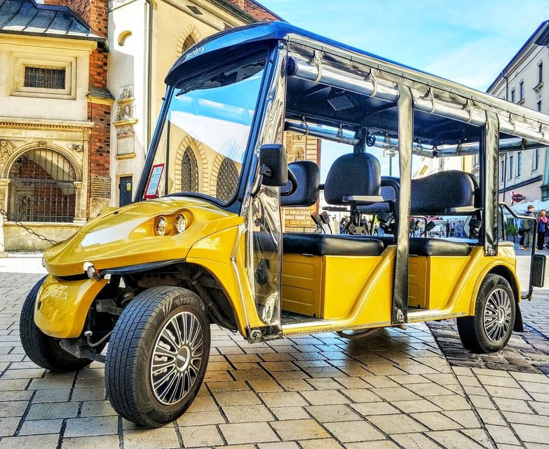 Cracow: Jewish Quarter and Ghetto Sightseeing Golf Cart Tour - Seeing more than 20 monuments in 90 minutes
