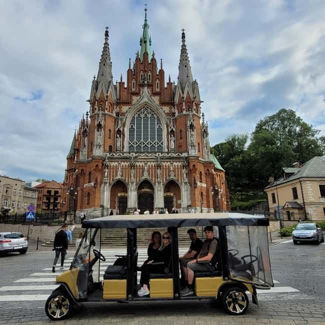 Cracow sightseeing tour by electric golf cart - Audio guide, live help, and language choices