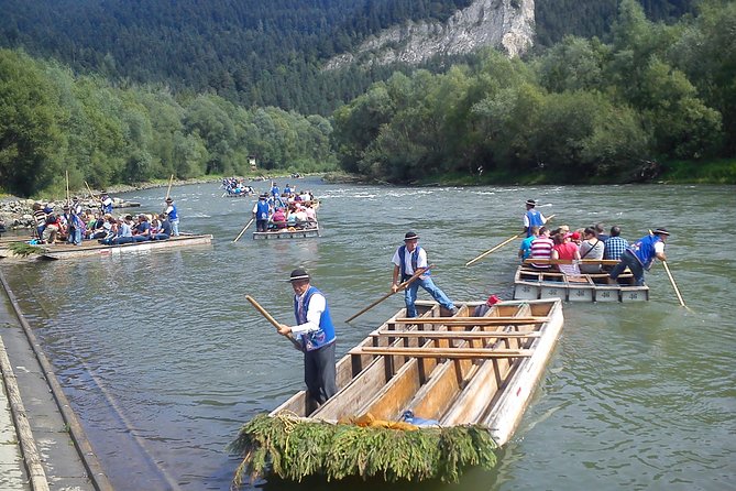 DUNAJEC River Gorge traditional rafting, PRIVATE TOUR from Krakow - Dębno’s UNESCO-listed wooden church