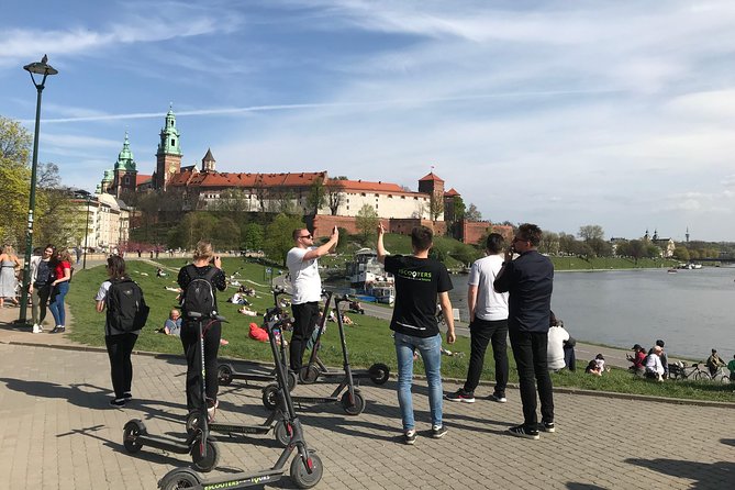 Electric Scooter Tours Kraków - Krakus Mound gives the best wide view