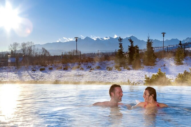 From Krakow: Chocholow Thermal Hot Springs (hotel pick up) - Outdoor pools with the Tatras in view