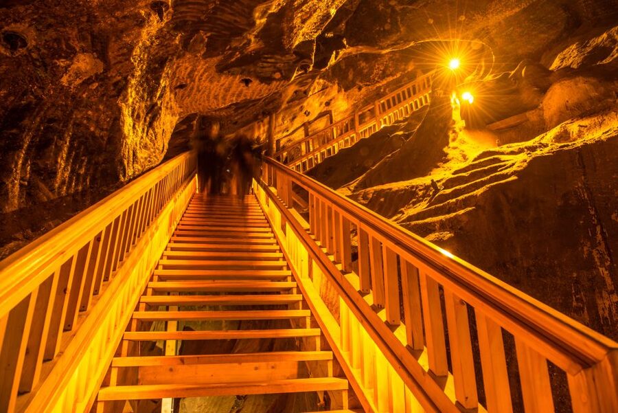 From Krakow: Guided Wieliczka Salt Mine Tour - The 400-step descent begins the visit