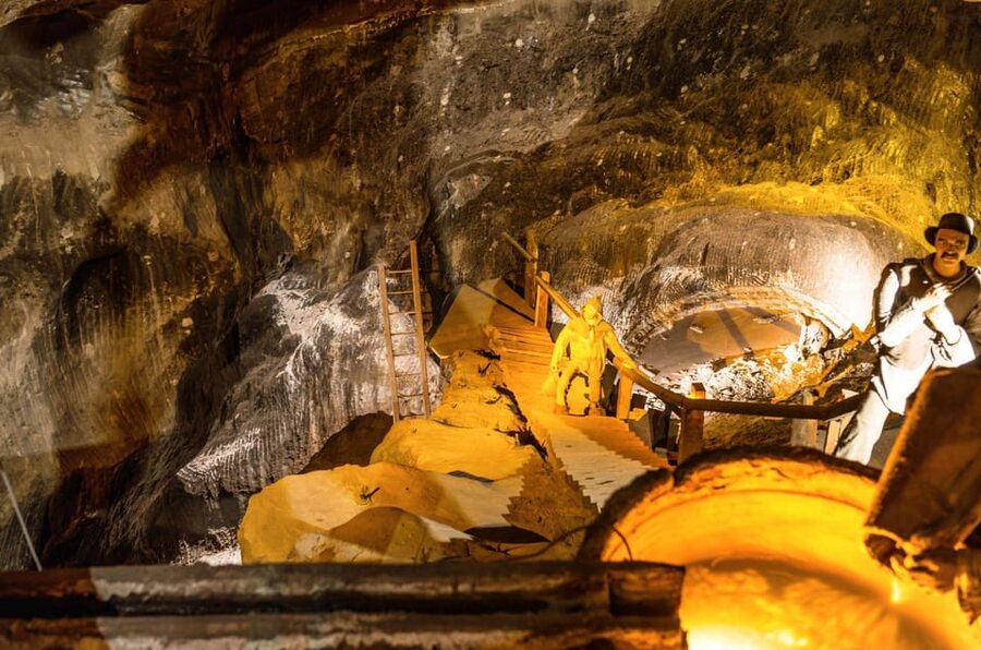 From Krakow: Wieliczka Salt Mine Guided Tour & Pickup Option - Chambers, lakes, and salt-carved scenes