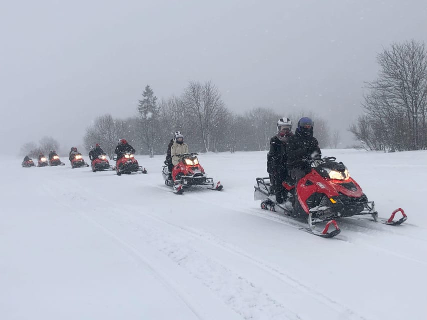 From Krakow: Zakopane Snowmobile NIGHT Ride, Bonfire, - One hour on snowy mountain trails