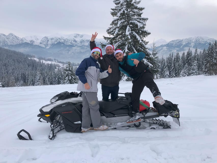 From Krakow: Zakopane Snowmobile NIGHT Ride, Bonfire, - A short Zakopane coffee stop
