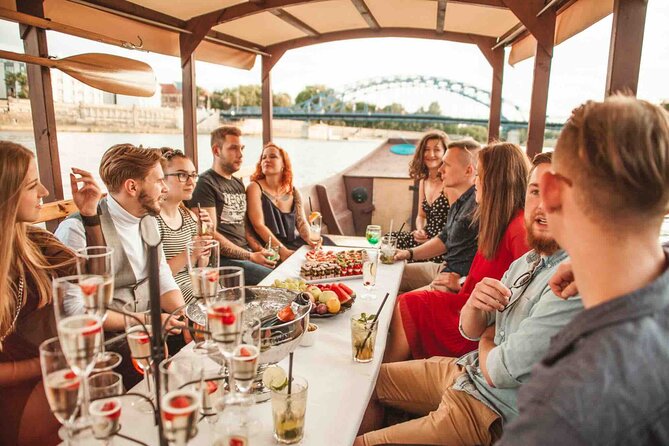 Gondola cruise The Vistula River Krakow private tour up to 12 person - Piłsudski Bridge and the Lovers’ Footbridge