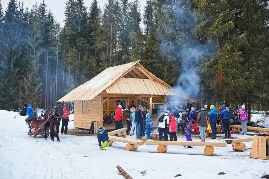 Horse Sleigh 2-3h Ride with Hot Springs or Zakopane Combos - Chocholow’s timber houses and local tastes