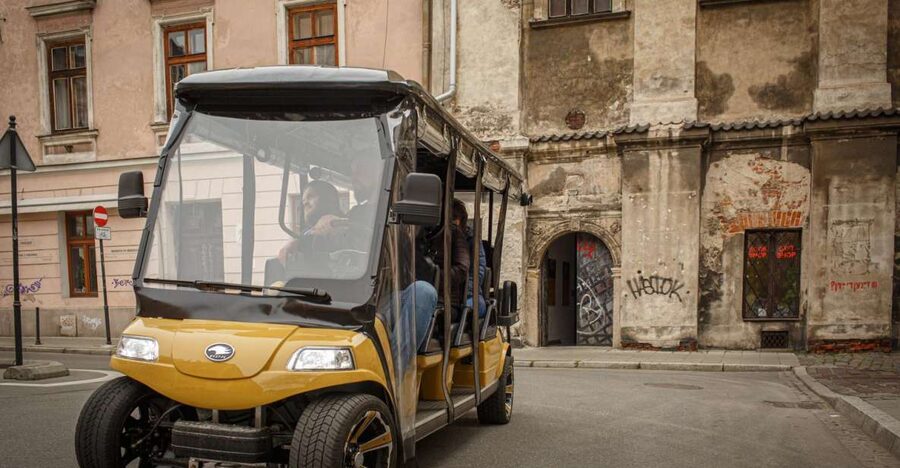 Krakow: City Tour Golf Cart & Schindler's Factory Guide Tour - Kazimierz, Krakow’s former Jewish district