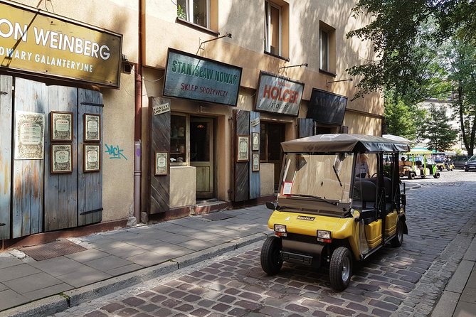 Krakow Grand City Tour by golf cart - All 3 districts - Kazimierz: Jewish and Catholic Krakow side by side