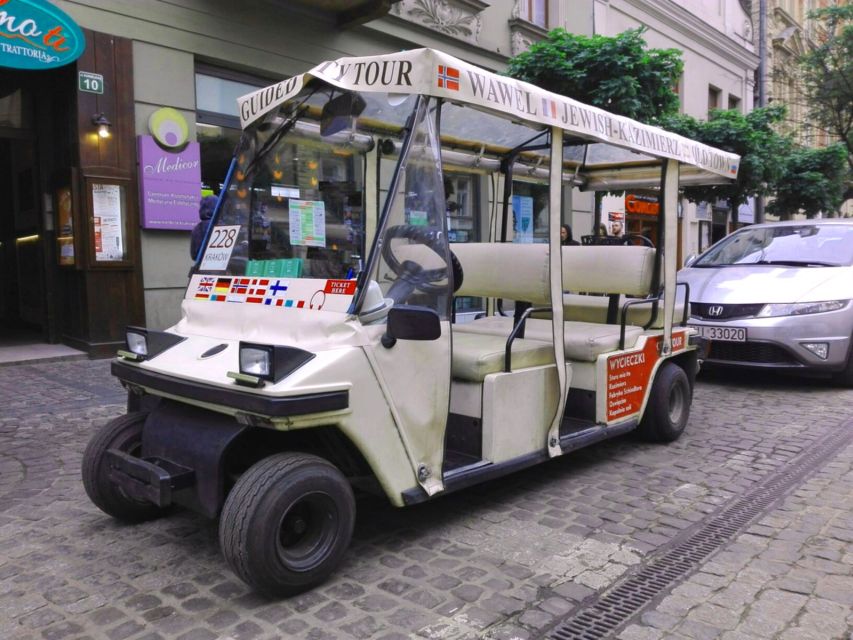 Krakow: Jewish Quarter and Schindler Factory by Golf Car - Key points at a glance