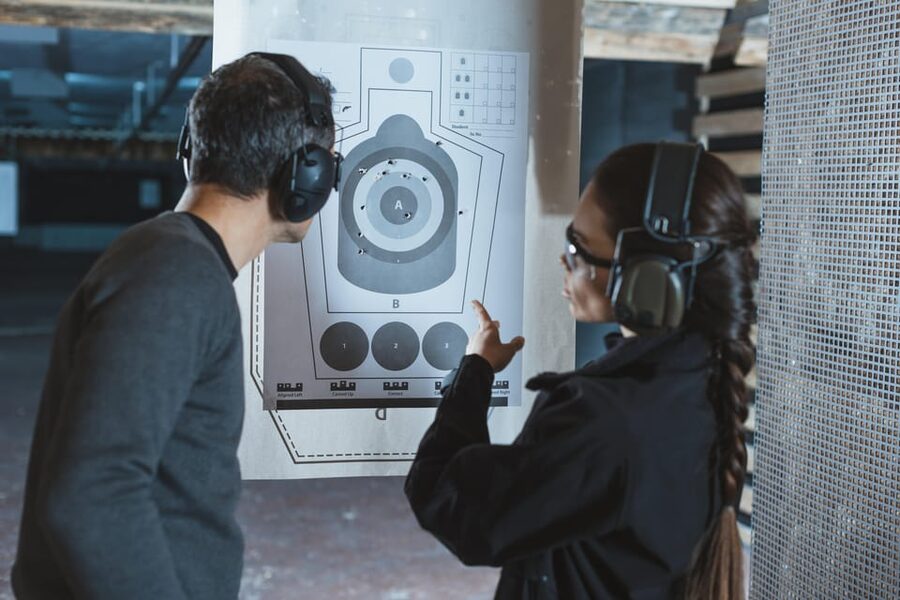 Krakow: Shooting Range & Hotel Transfers - Soldier 25 Shots - Photos, target, and the post-shooting beer
