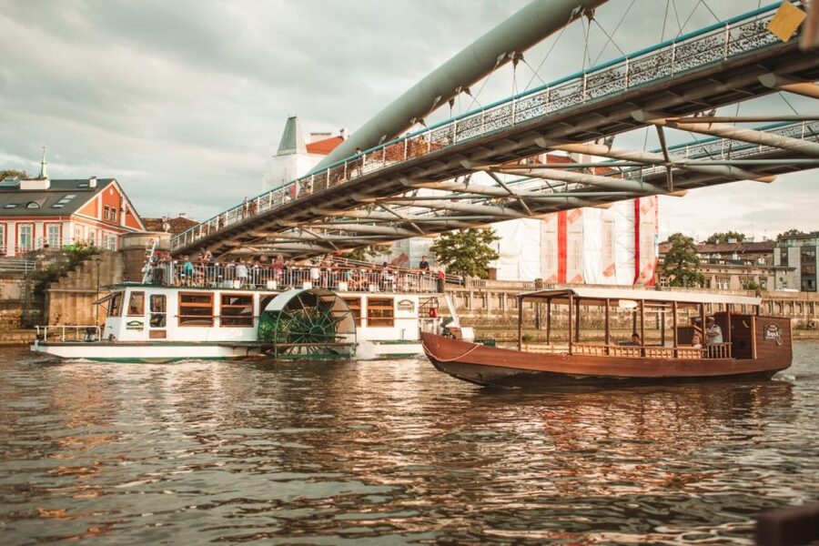 Krakow: Vistula Night Cruise by Gondola w/ Audio Commentary - The Polish-built gondola adds real character