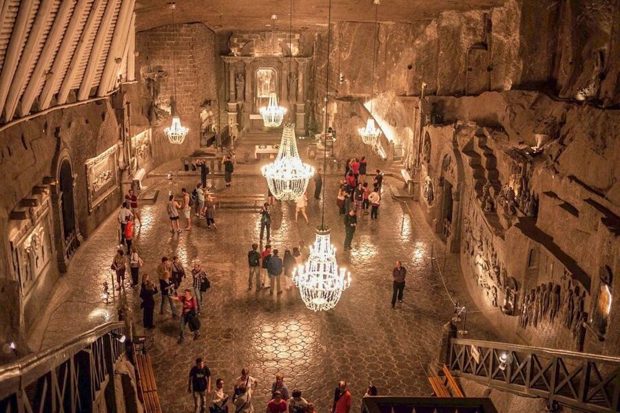 Krakow: Wieliczka Salt Mine Guided Tour - The original miners’ lift back to the surface