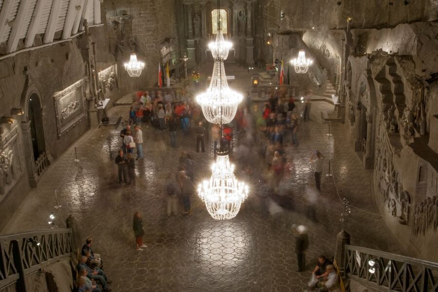 Krakow: Wieliczka Salt Mine Tour with Private Transfers - Salt Corridors and Handmade Sculptures