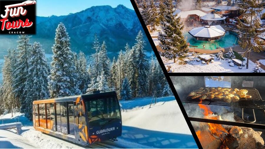 KRAKOW ZAKOPANE TOUR CABLE CAR THERMAL BATHS & HOTEL PICKUP - Two and a half hours on Krupówki Street