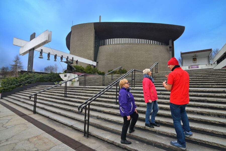 Nowa Huta Tour Krakow: Ideal Communist City Small Group Walk - Seeing Nowa Huta through its market and local bar