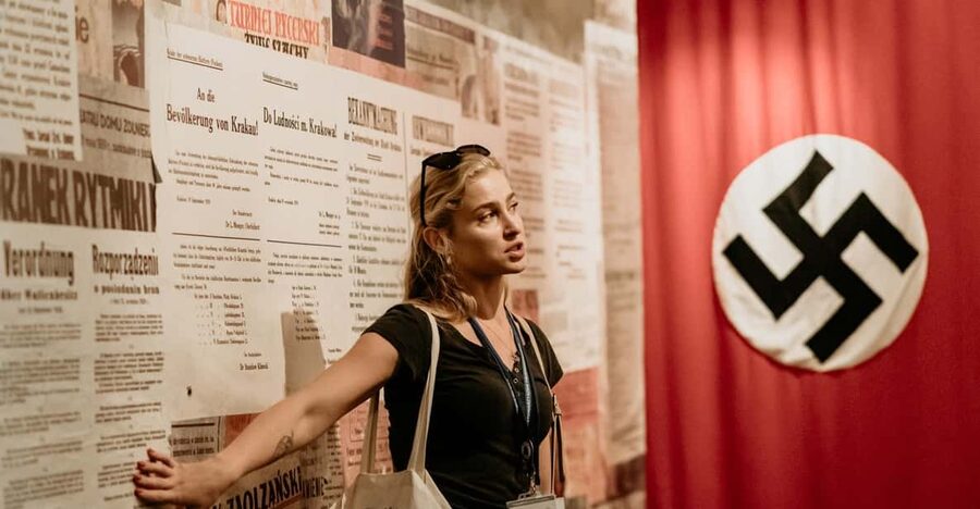 Schindler's Factory Museum in Krakow - Guided Tour - Entering the former enamel factory