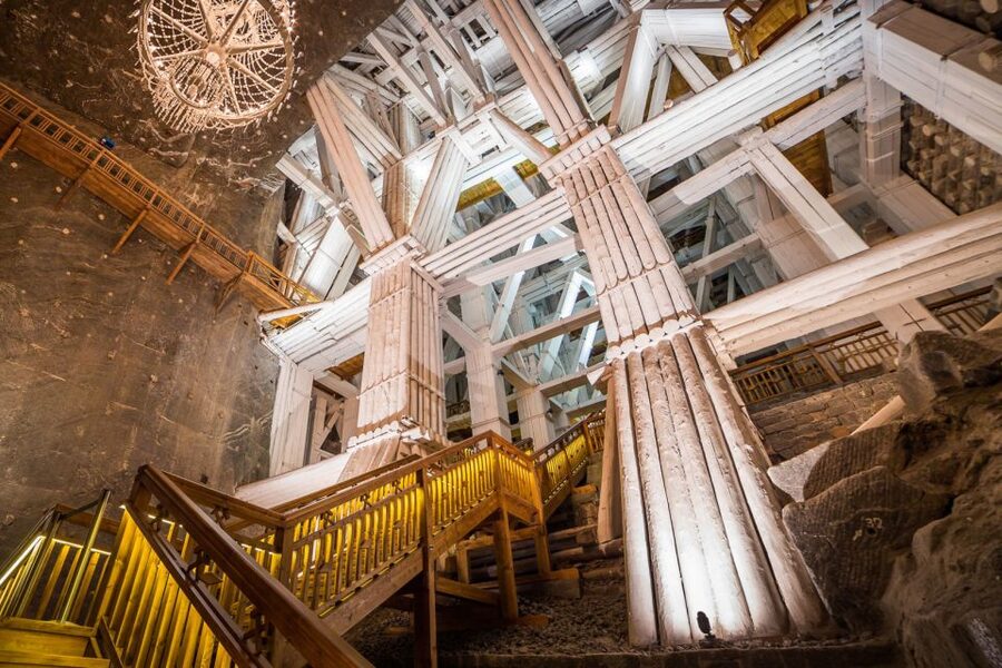 Wieliczka Salt Mine: Fast-Track Ticket and Guided Tour - Meeting the group beside the UNESCO sign
