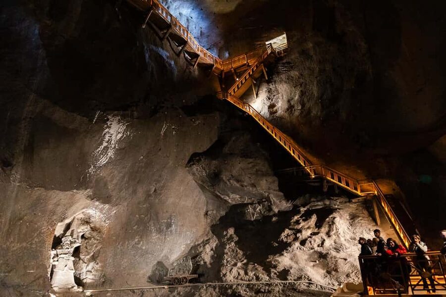 Wieliczka Salt Mine Tour from Kraków – Skip the Line Entry - The first steps: 320 stairs underground